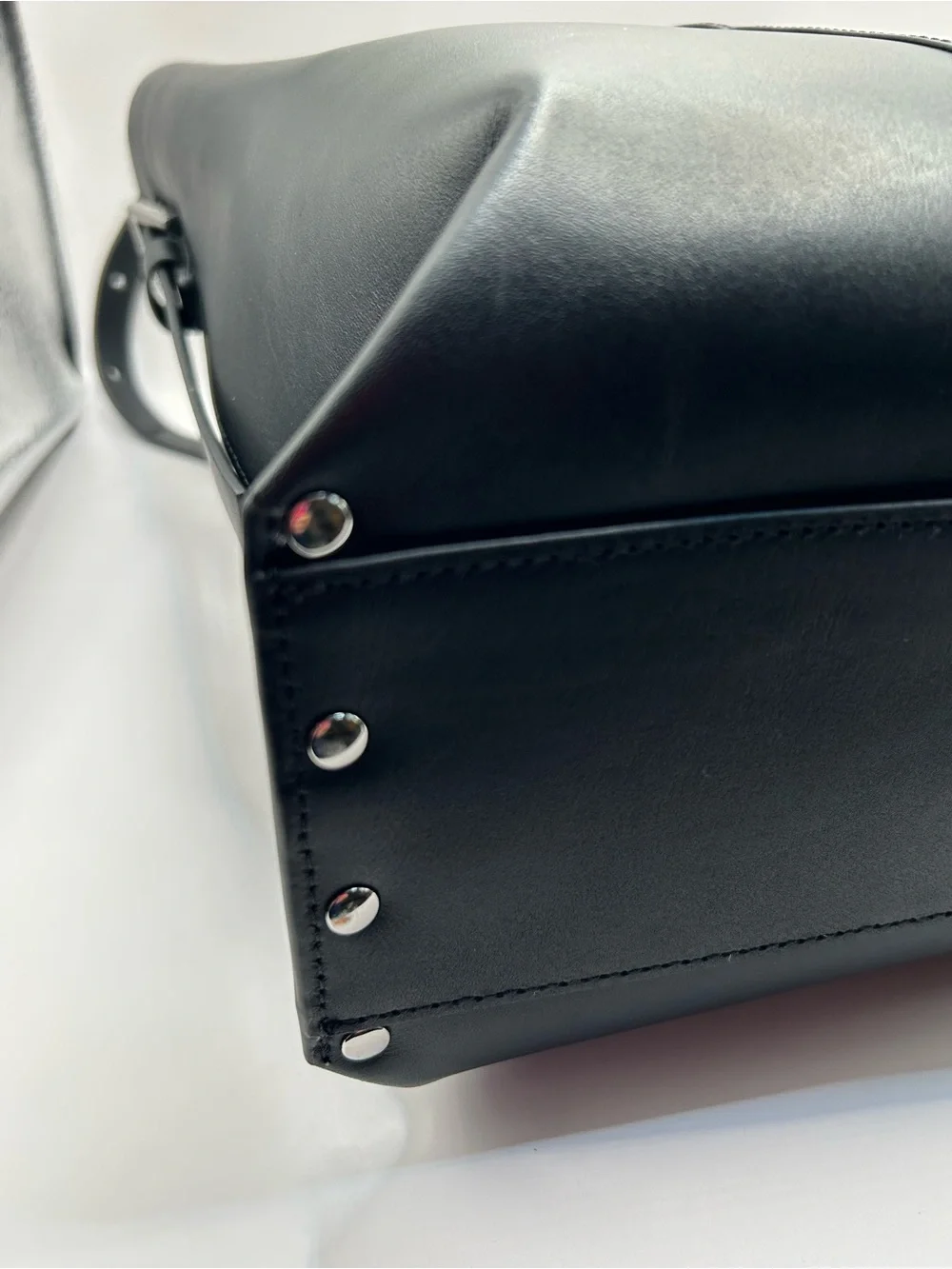 All Saints Black Miro Leather Bucket Shoulder Bag